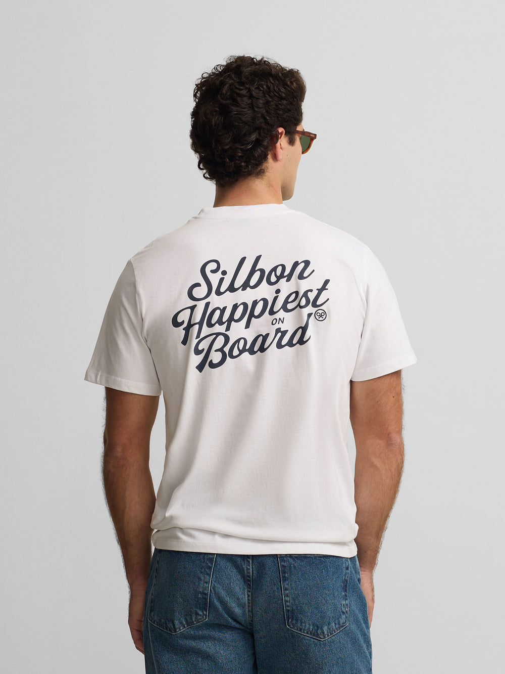 Camiseta Silbon happiest blanco