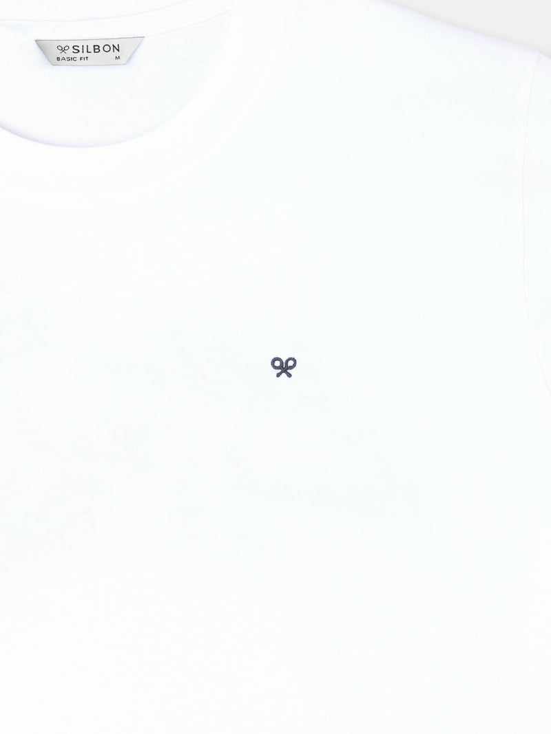 T-shirt Silbon beach club blanche