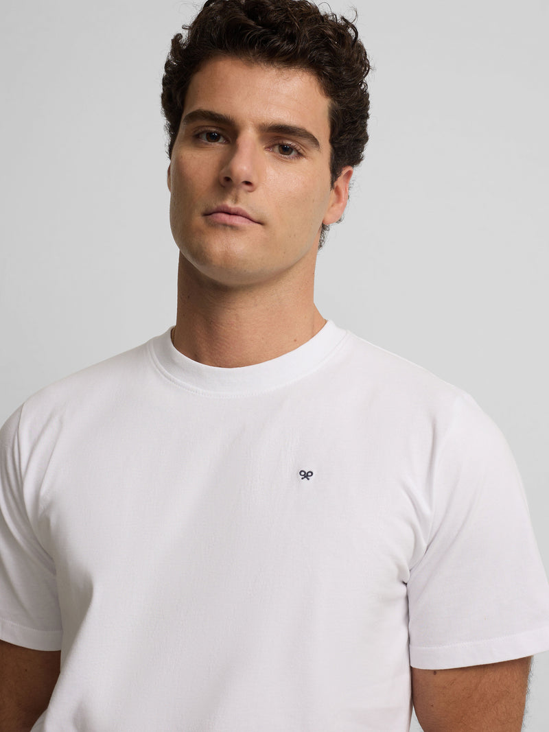 T-shirt Silbon beach club blanche