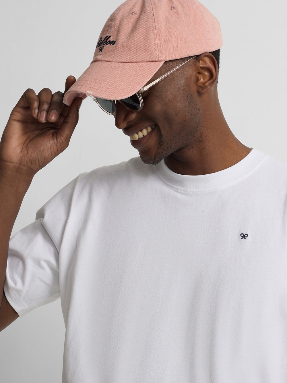 Gorra Silbon estilo denim coral