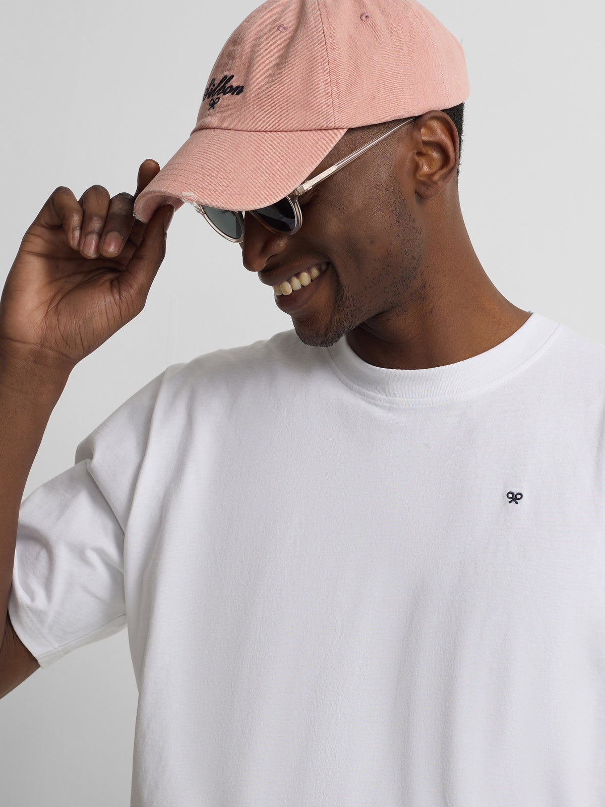 Gorra Silbon estilo denim coral
