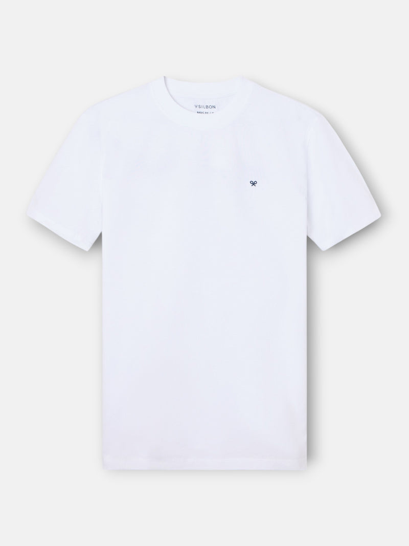 T-shirt Silbon club Saint Tropez blanc