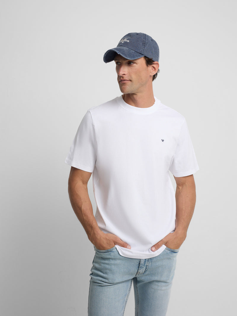 T-shirt Silbon club Saint Tropez blanc