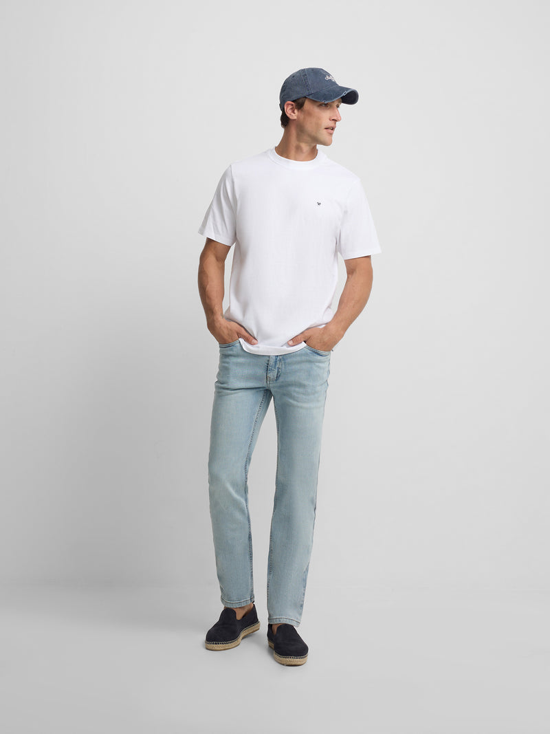 T-shirt Silbon club Saint Tropez blanc