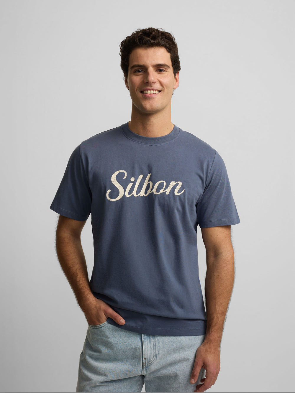 Camisola Silbon vintage azul índigo