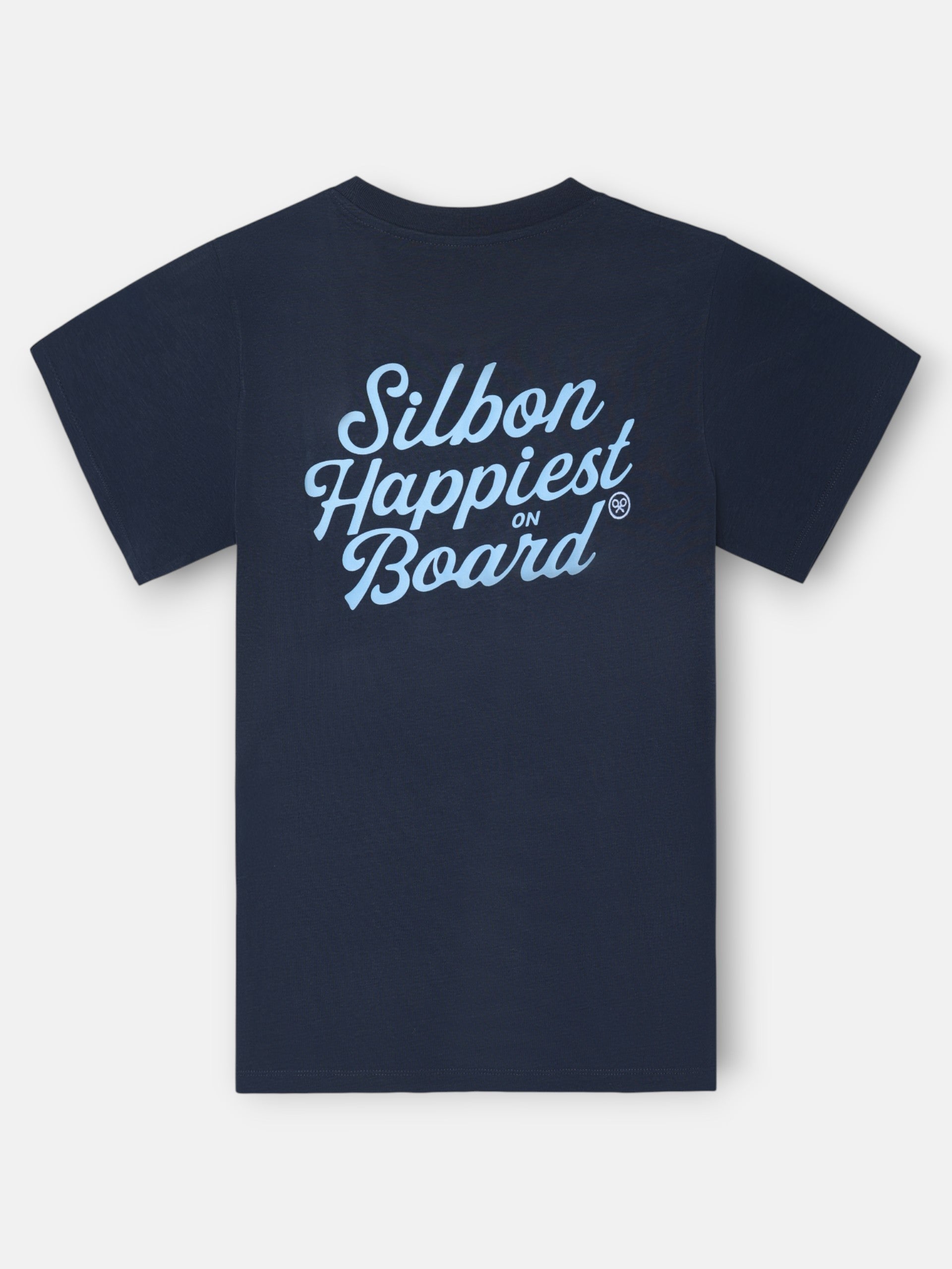 Camiseta Silbon happiest azul marino