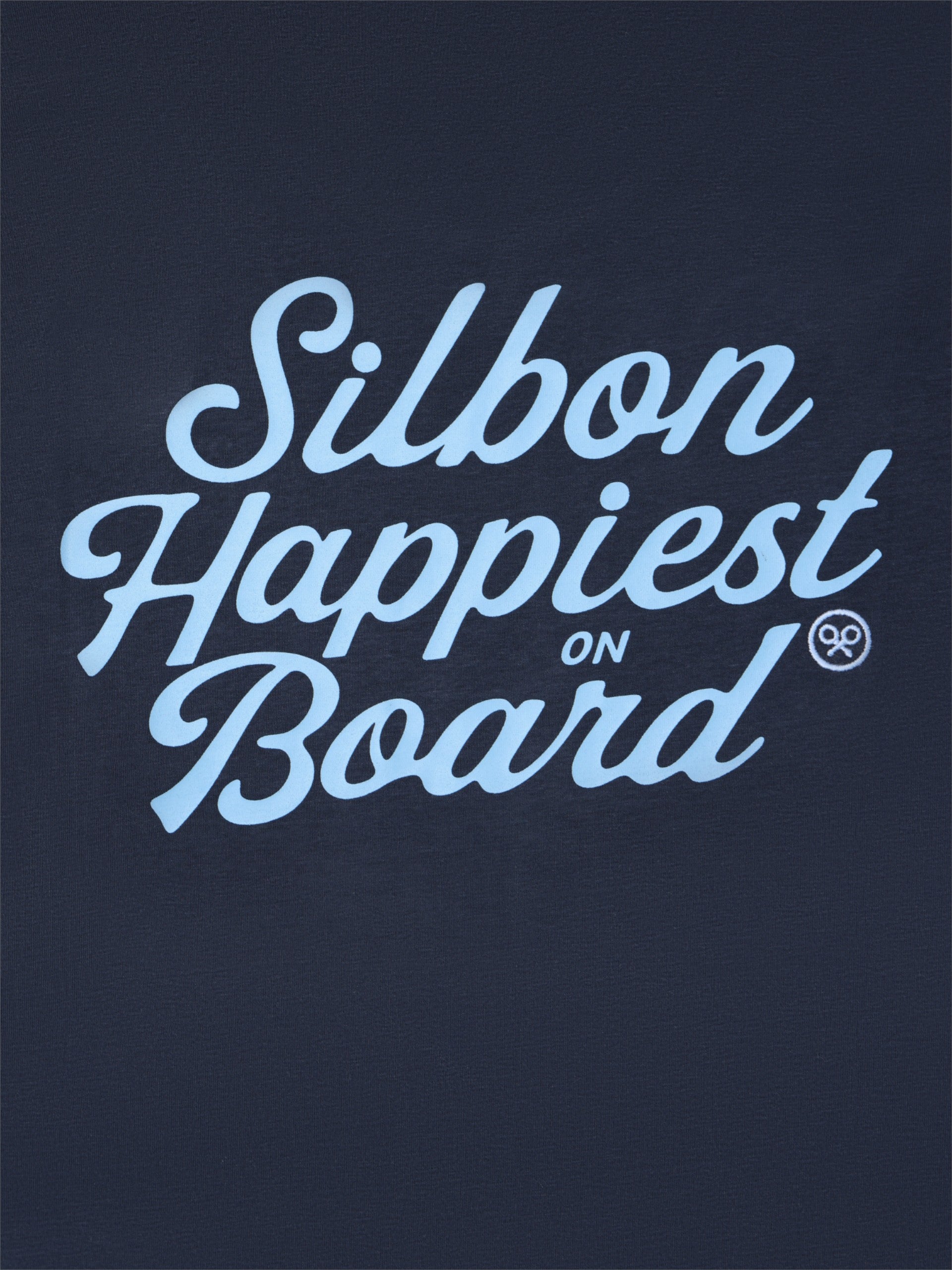 Camiseta Silbon happiest azul marino