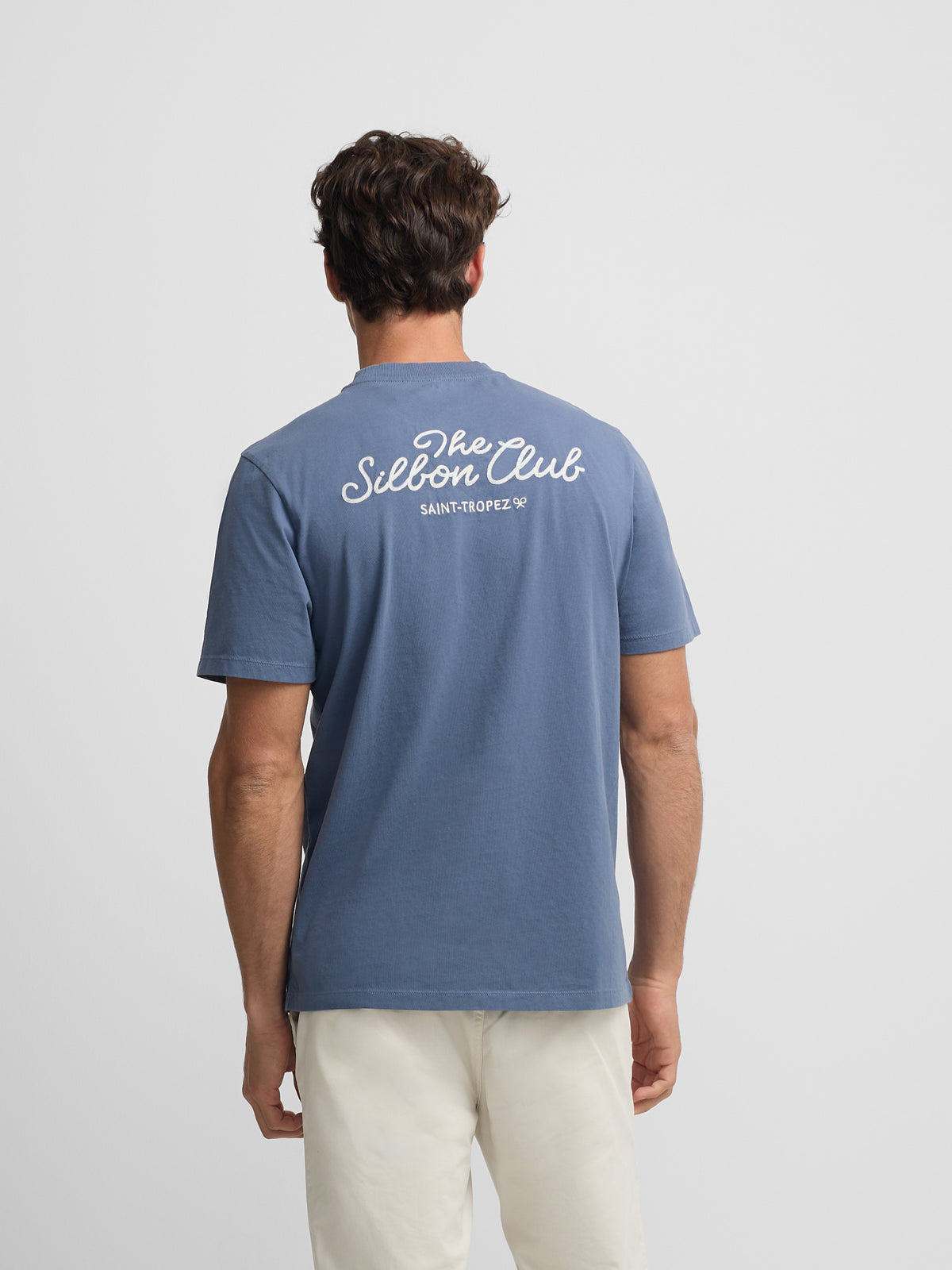 Camiseta Silbon club Saint Tropez azul marino