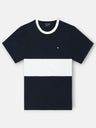 Navy blue cruise horizontal stripe t-shirt