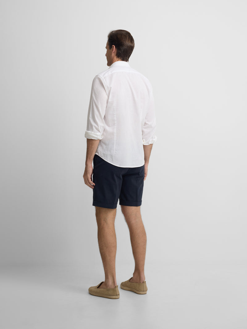 Camisa sport lino blanca