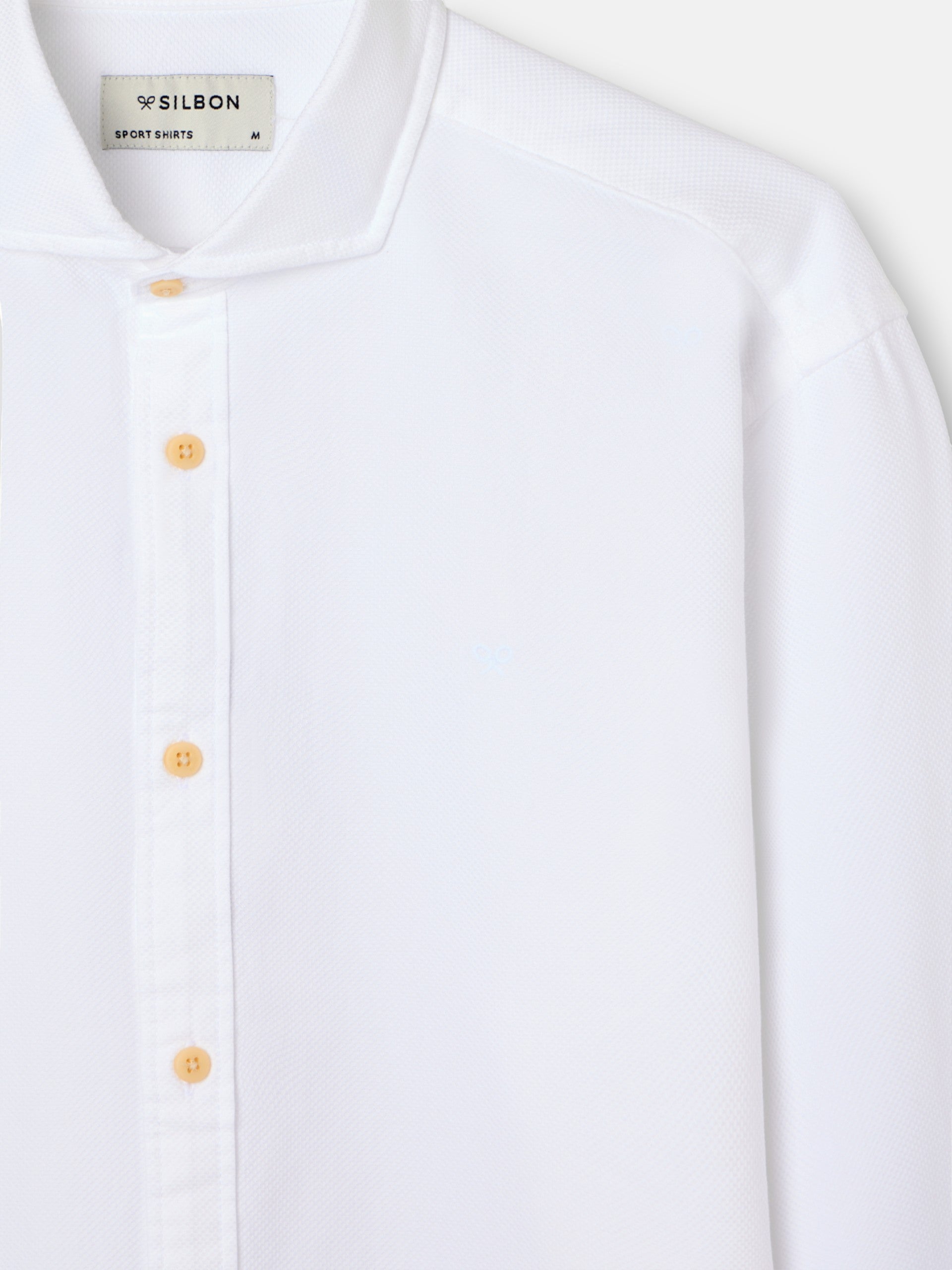 Camisa sport estructura logo blanco