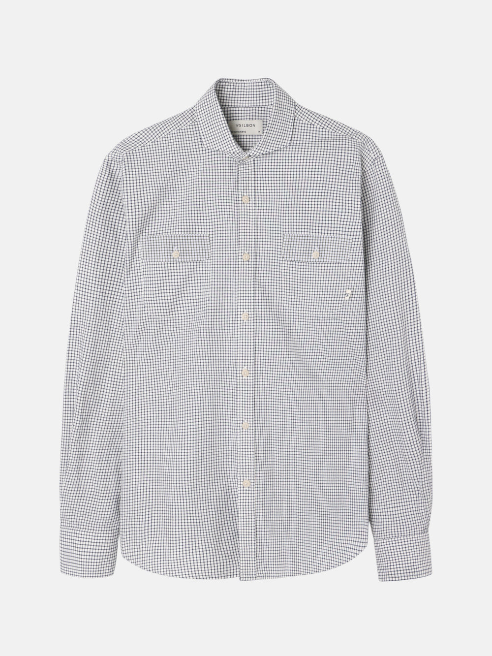 Camisa bolsillos cuadros cruise azul marino