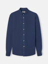 Camisa sport estrutura logótipo azul-marinho