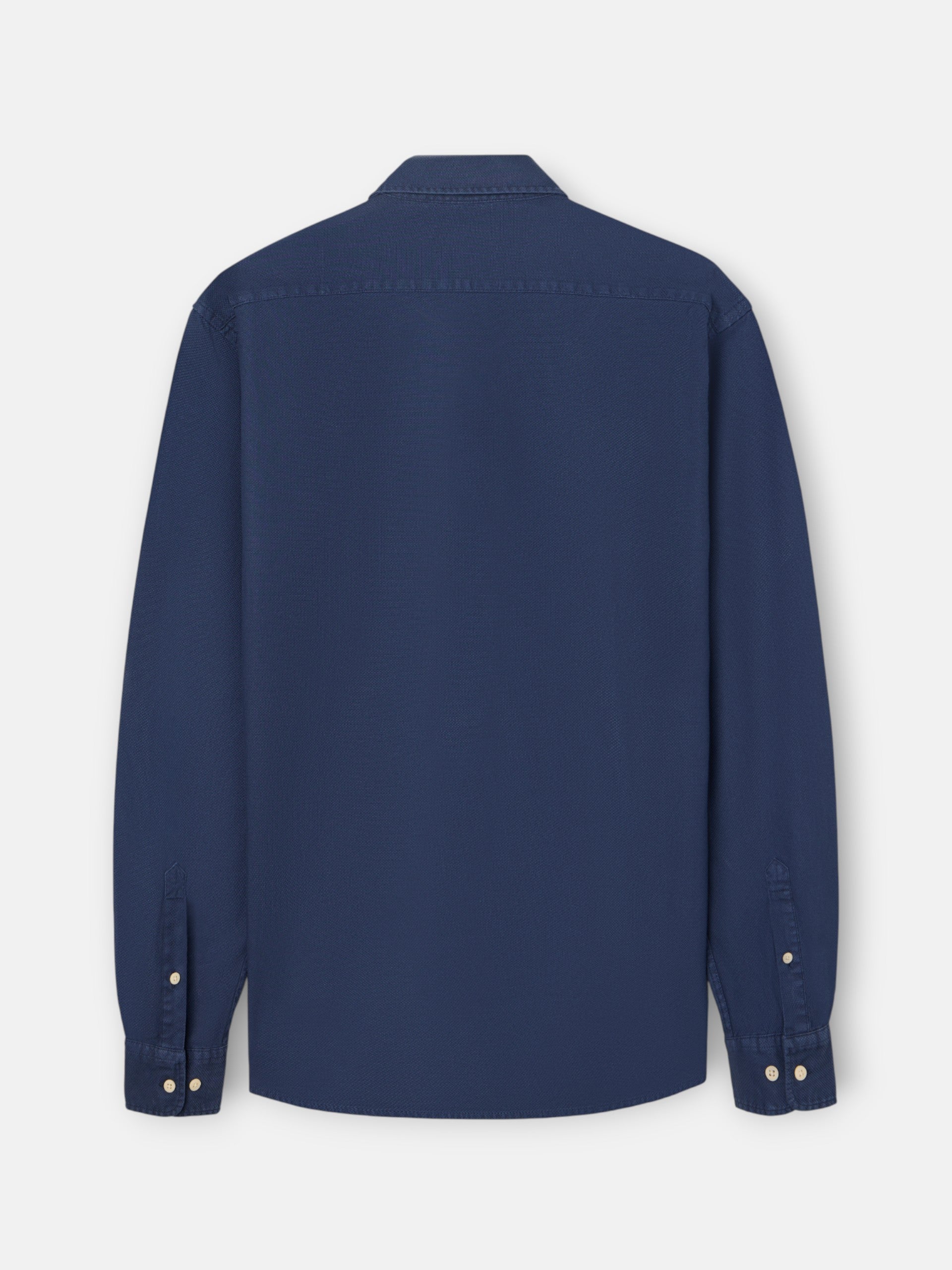 Camisa sport estrutura logótipo azul-marinho