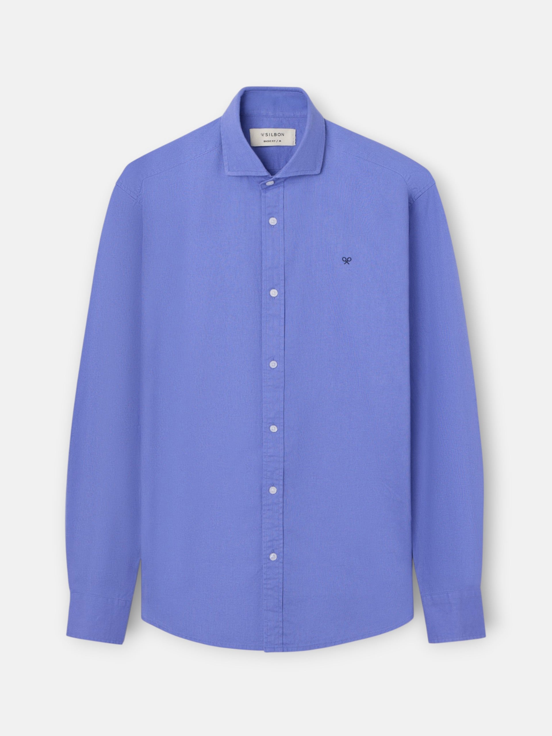 Camisa sport summer linho azul