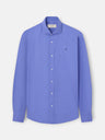 Blue summer linen sport shirt