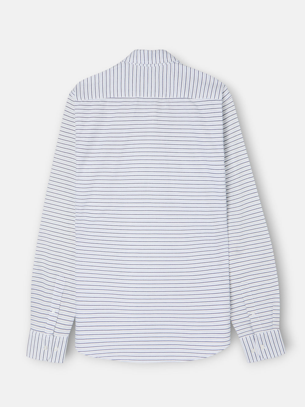 Polera sport oxford rayas multicolor azules