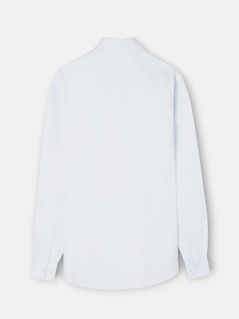 Camisa sport oxford rayas blancas celeste
