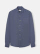 Chemise sport poche usée bleue