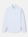 Chemise sport oxford à rayures vert clair