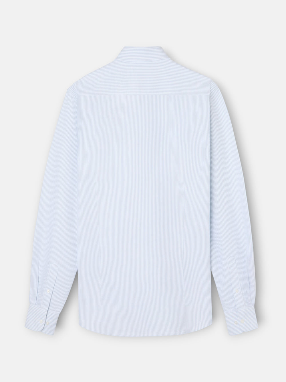 Camisa sport oxford riscas verde claro