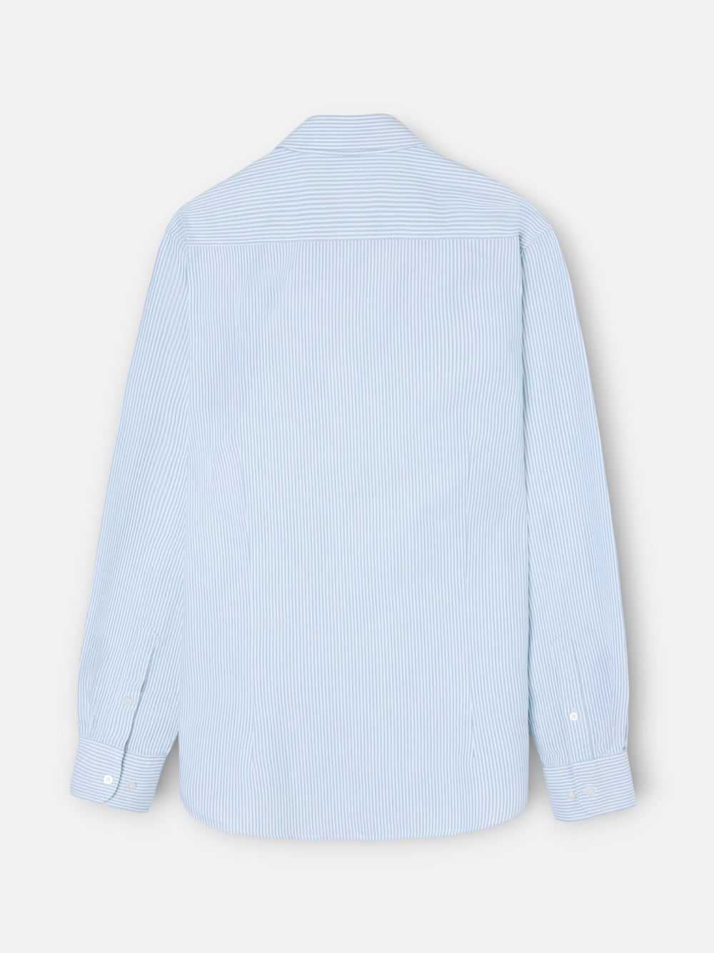 Camisa sport oxford riscas verde médio