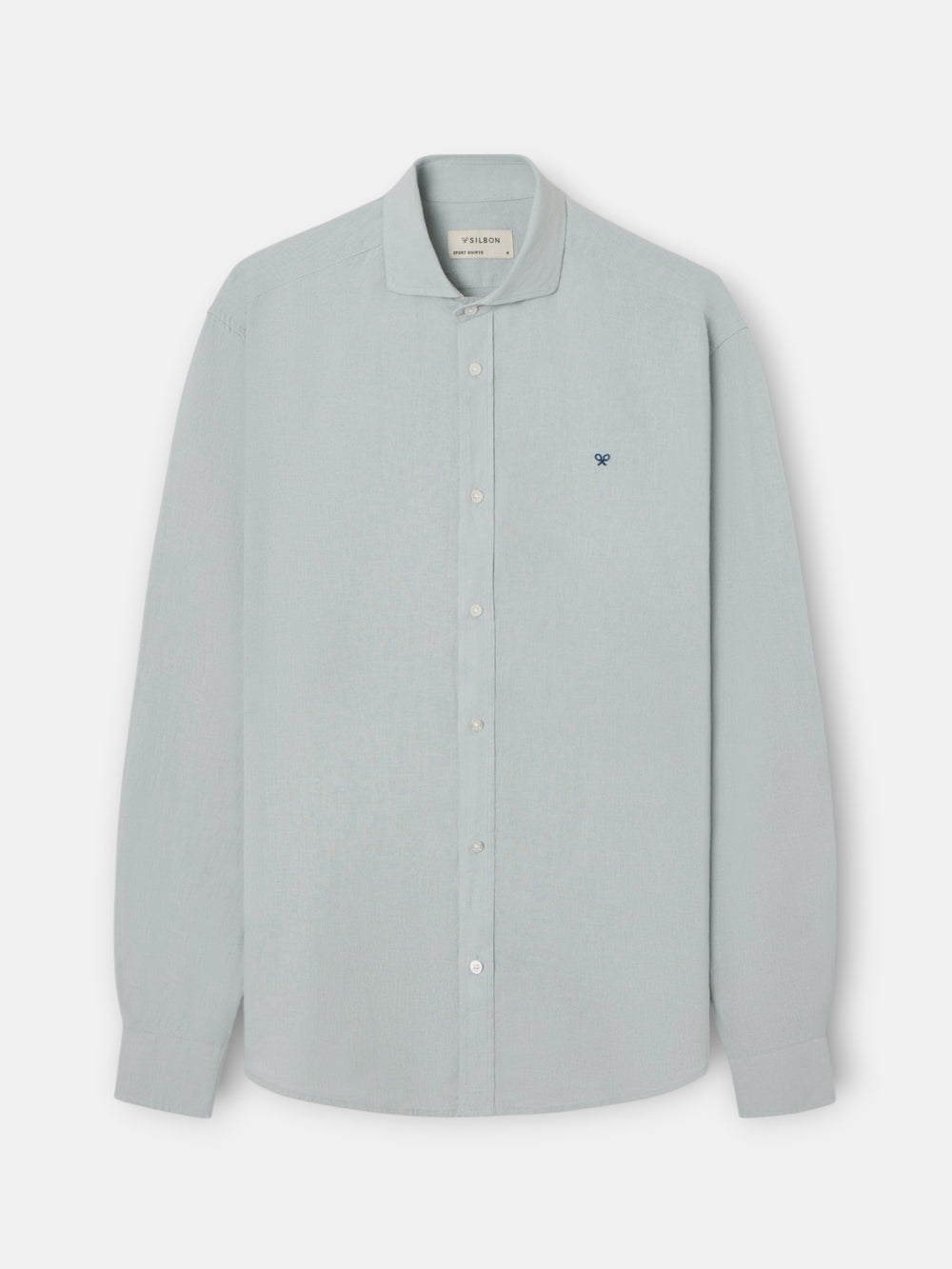 Camisa desportiva de linho verde claro