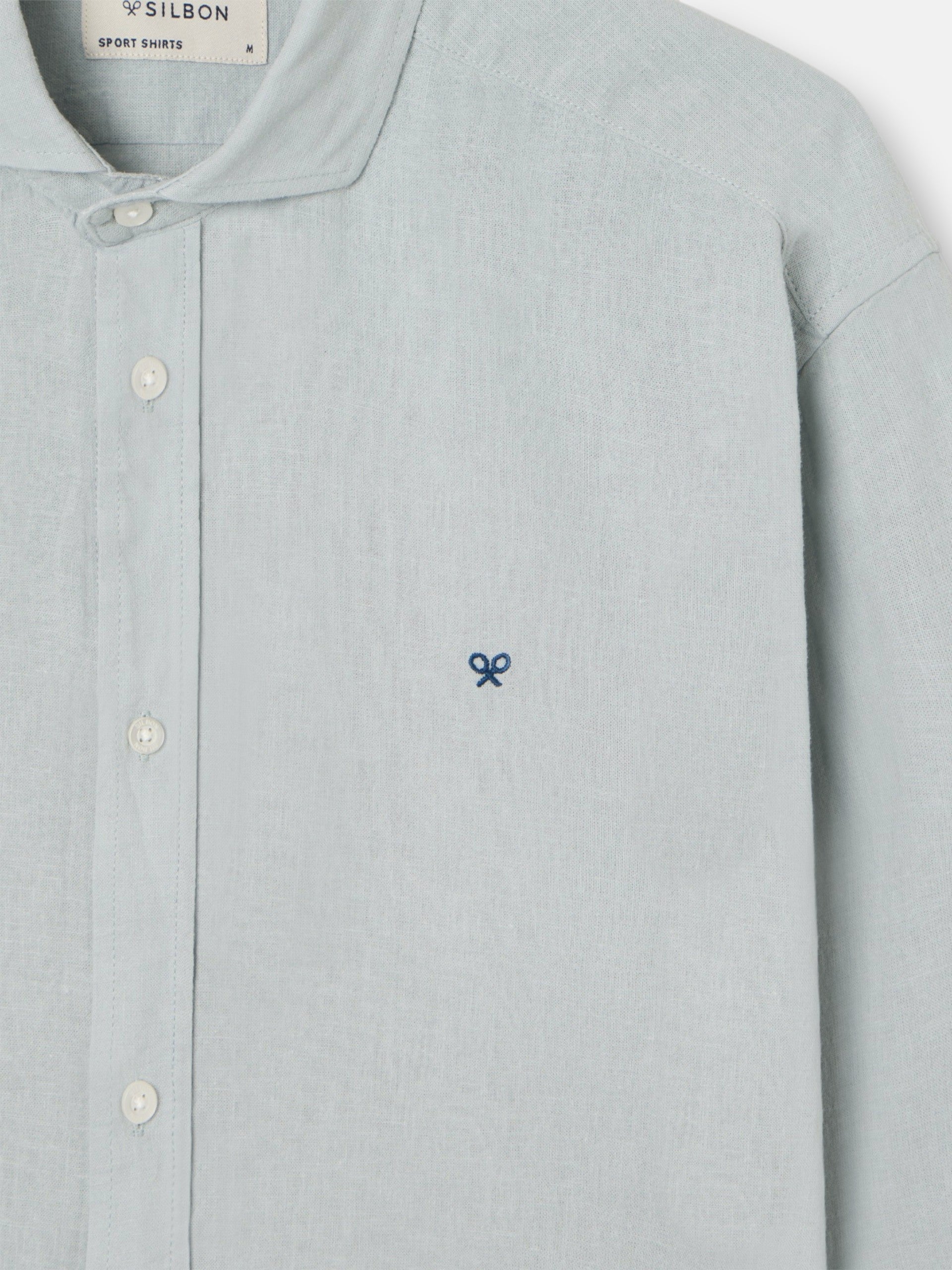 Light green linen sport shirt