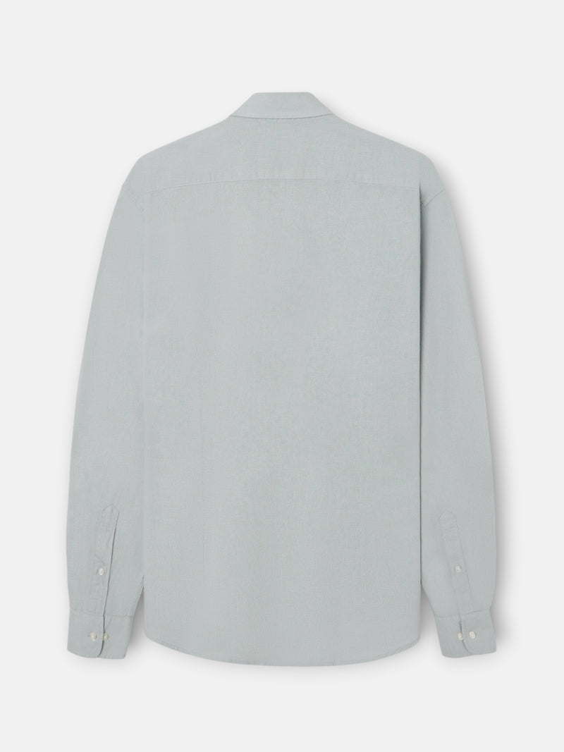 Chemise sport en lin vert clair