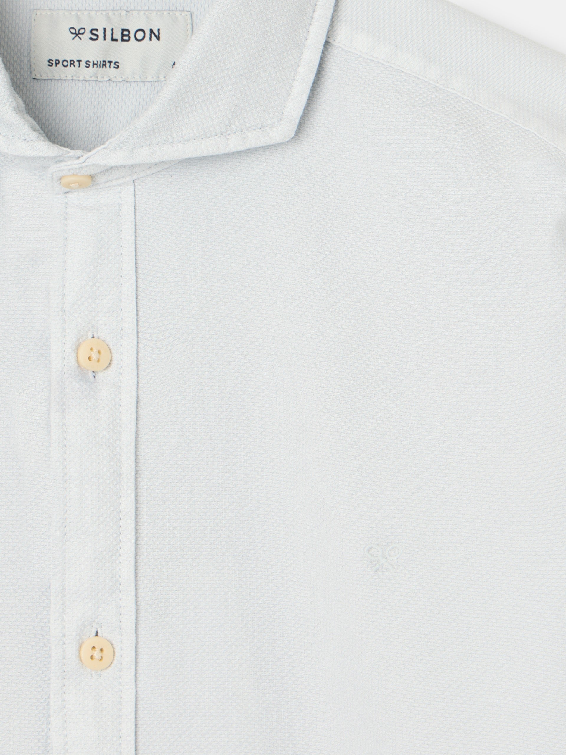 Camisa sport estructura logo verde claro