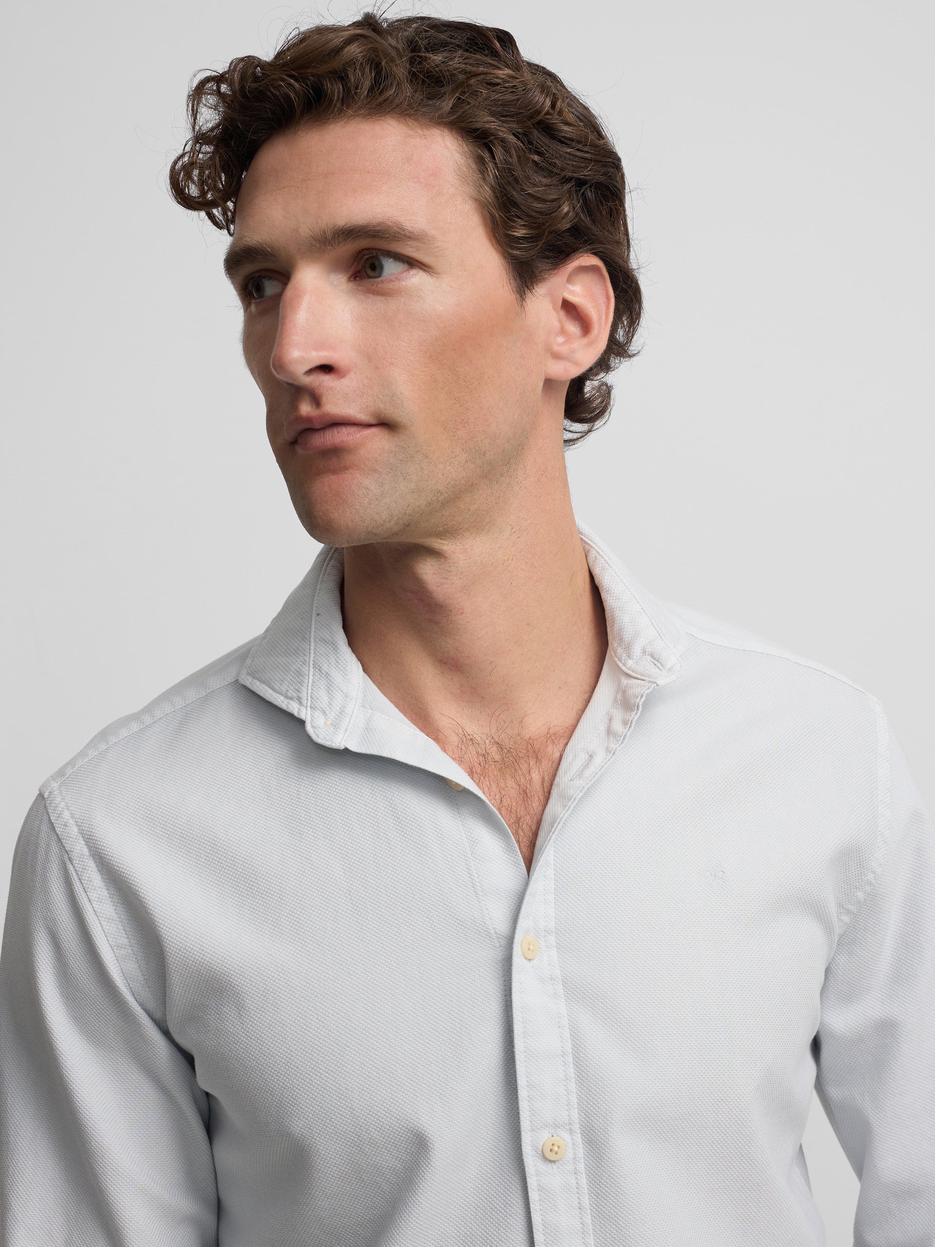 Camisa sport estructura logo verde claro