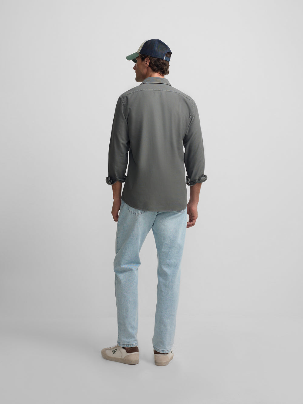 Camisa sport estrutura logótipo verde escuro