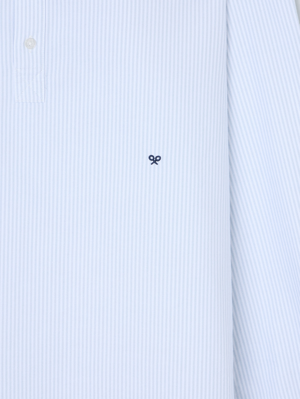 Polo desportivo oxford riscas verde claro