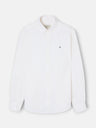 Chemise sport oxford à rayures jaunes