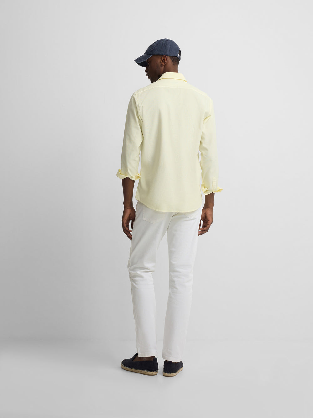 Yellow logo structured sport shirt
