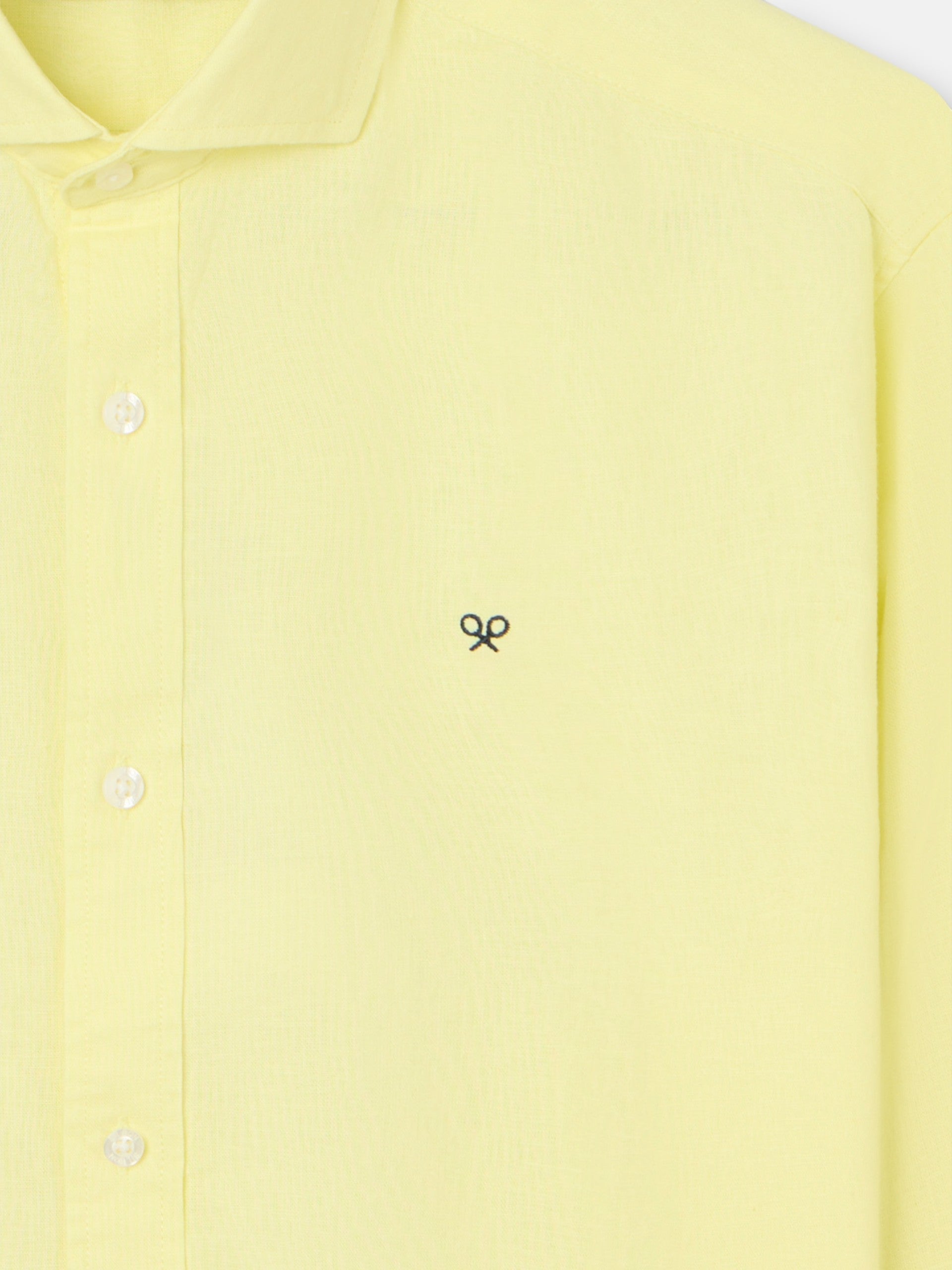 Yellow summer linen sport shirt | Silbon English