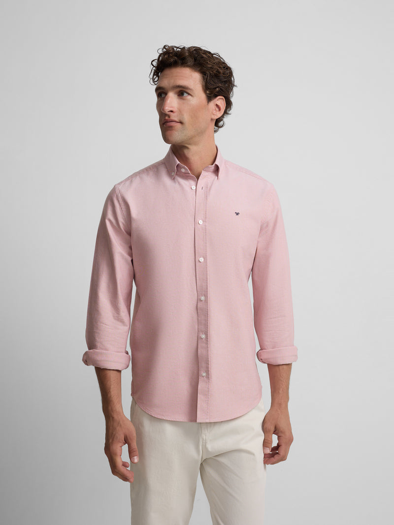 Coral Oxford sport shirt