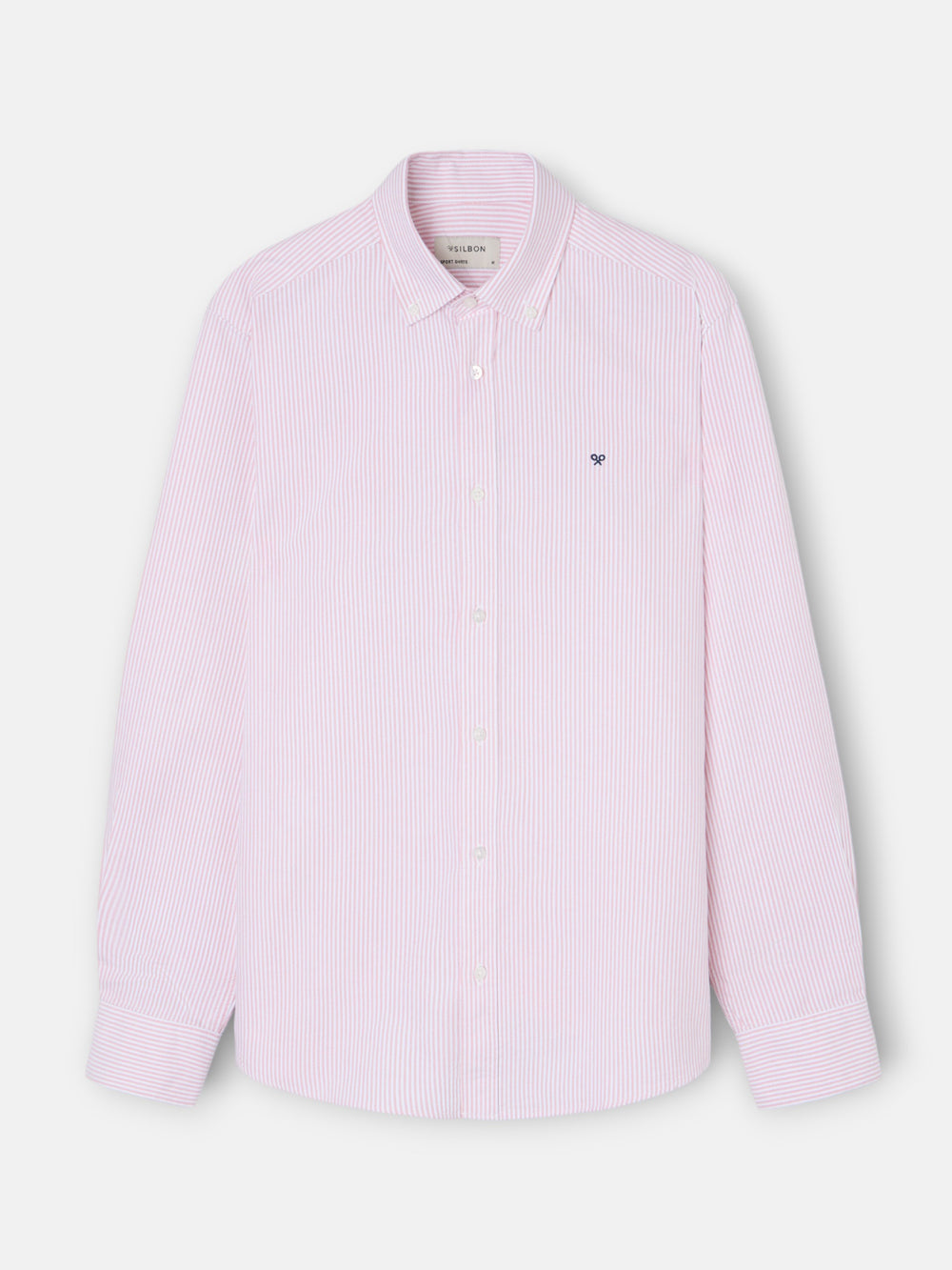 Camisa sport oxford riscas coral