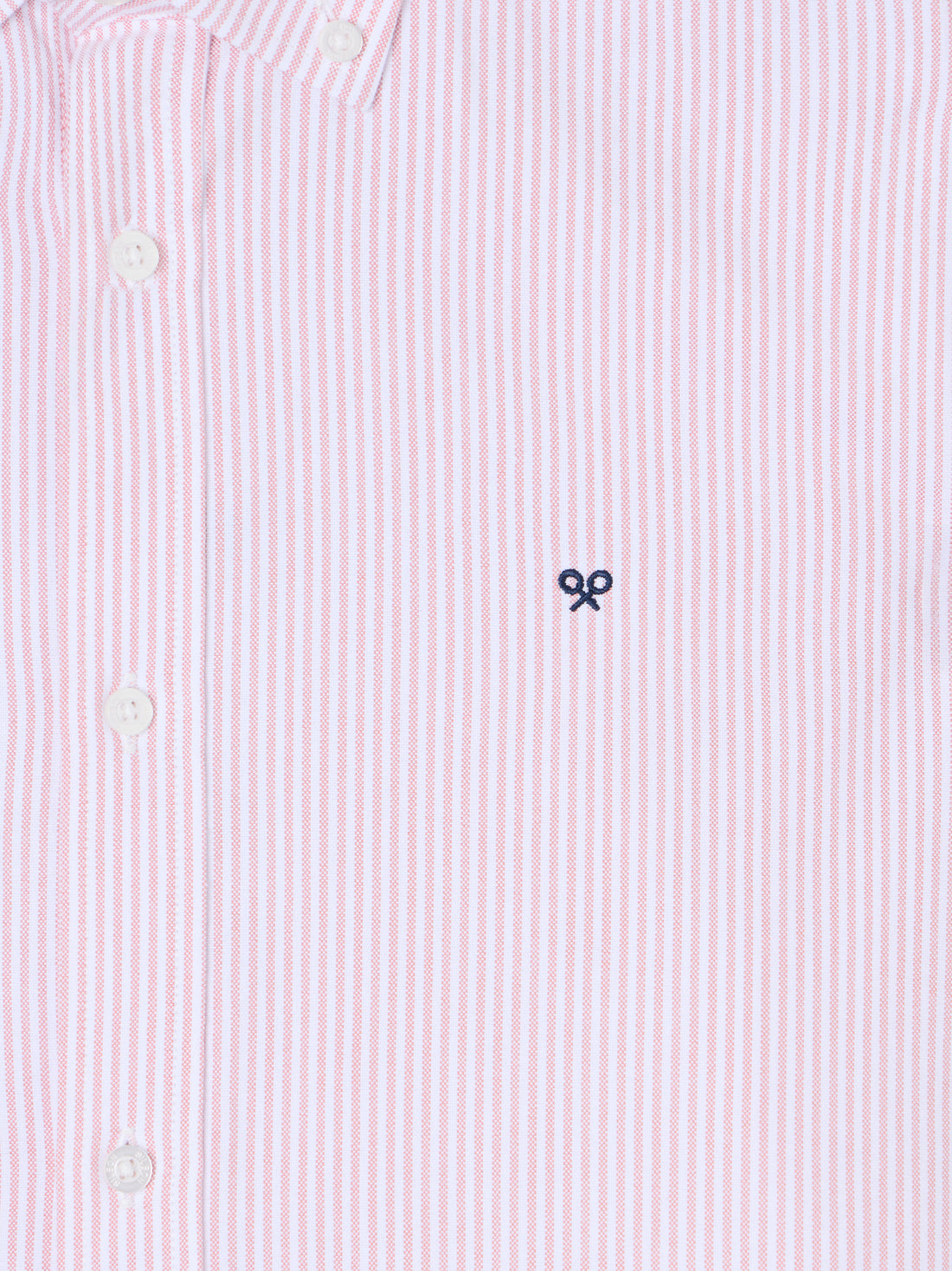 Chemise sport oxford à rayures corail