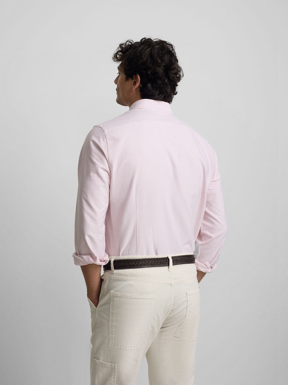 Camisa sport oxford rosa