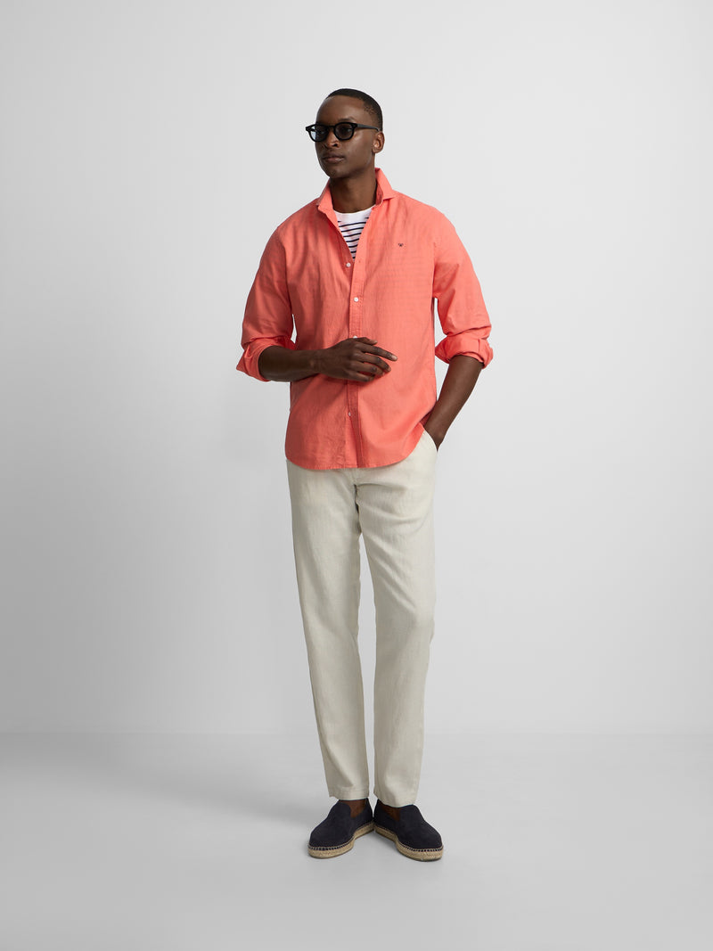 Camisa sport summer lino coral