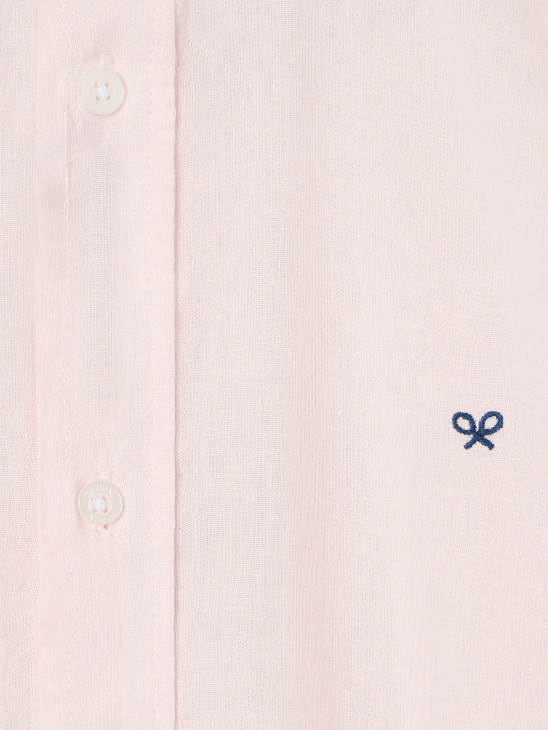 Camisa desportiva de linho rosa