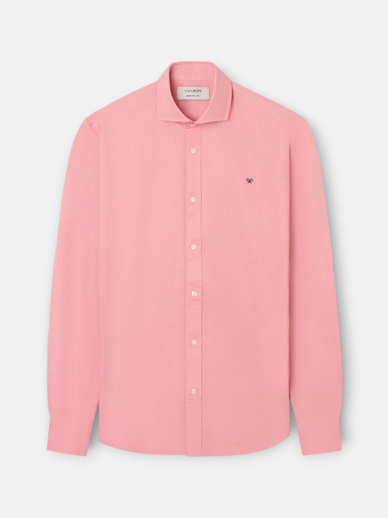 Camisa sport summer linho rosa