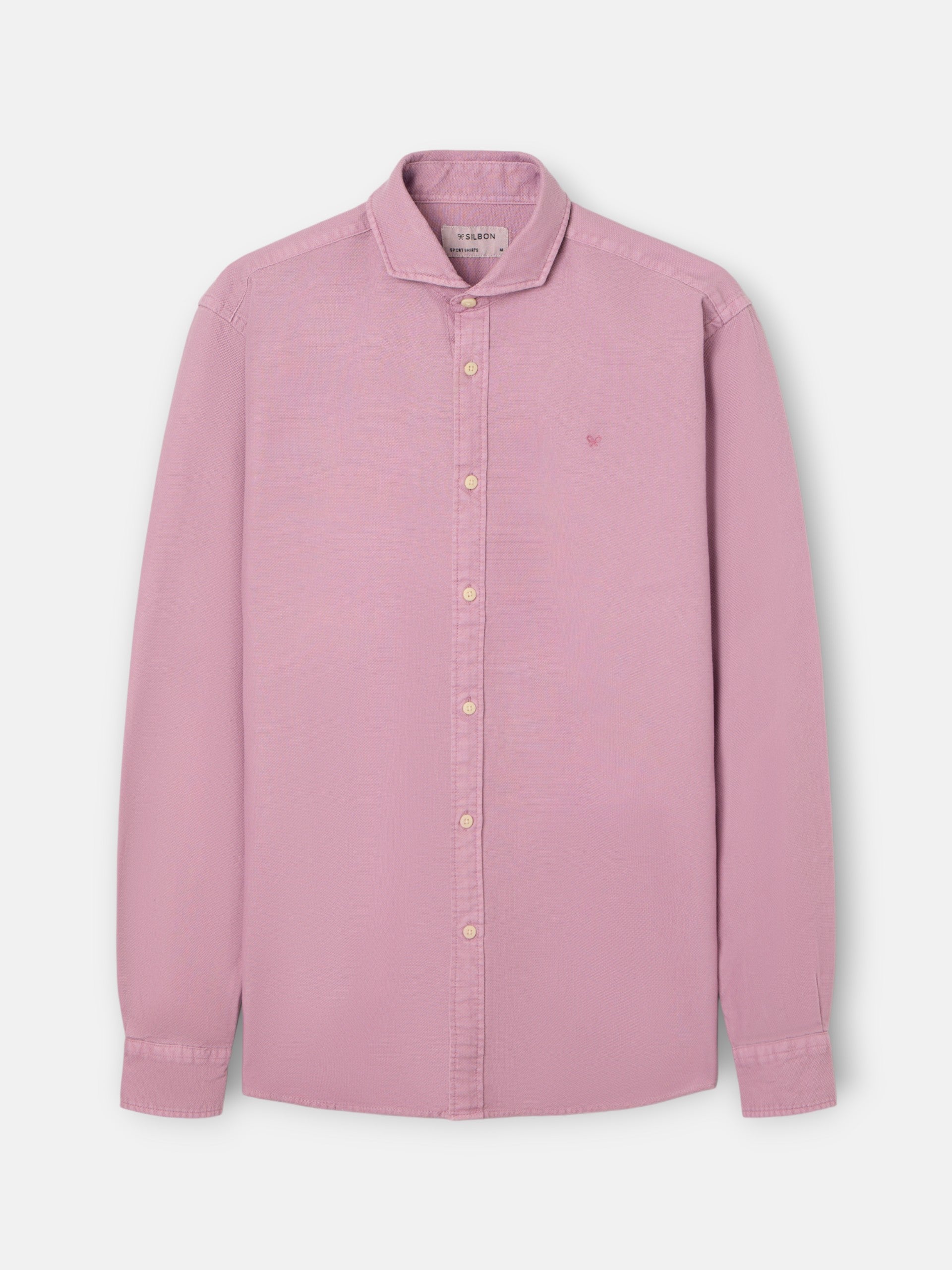 Camisa sport estrutura logótipo roxo