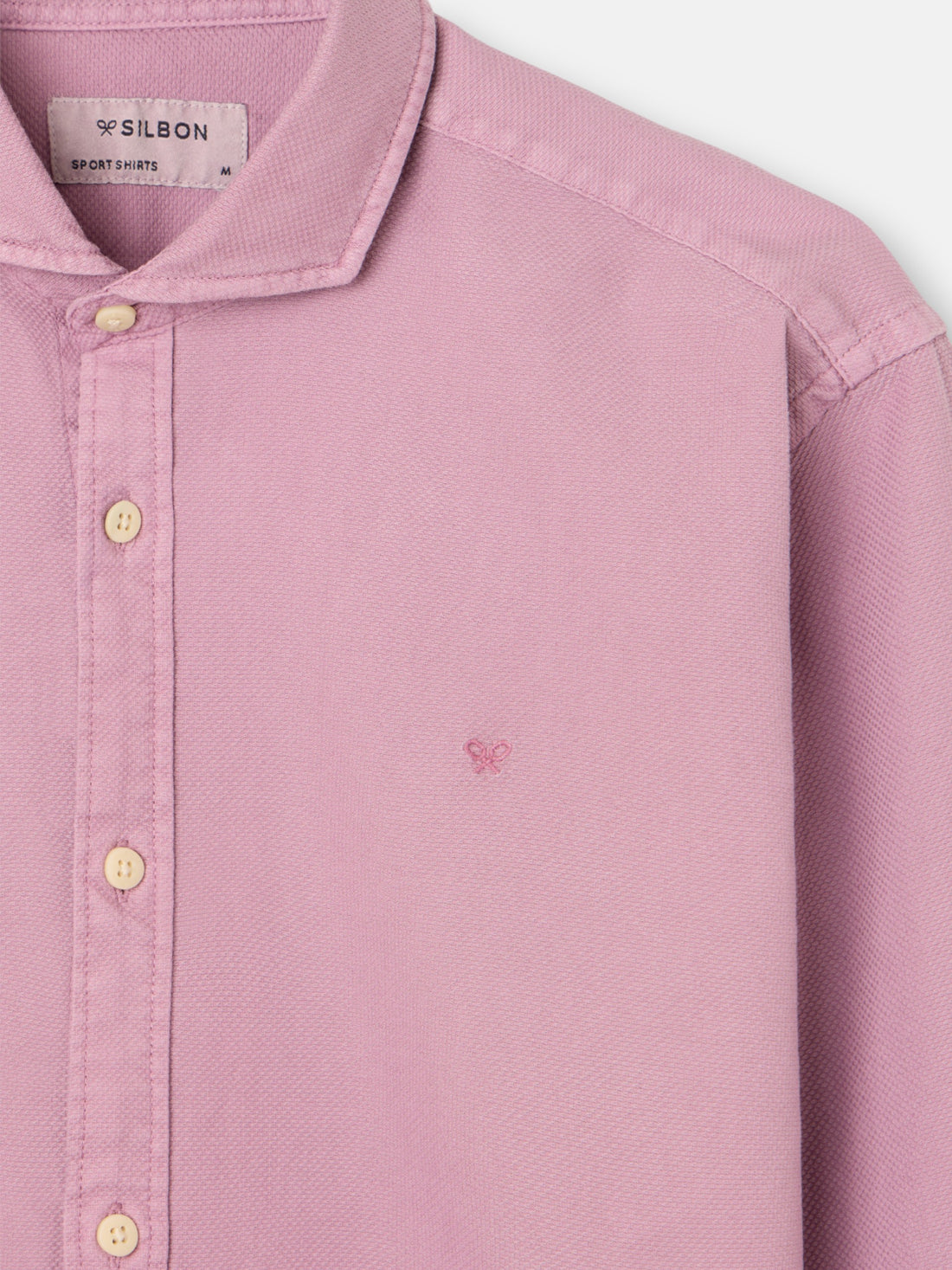 Camisa sport estrutura logótipo roxo