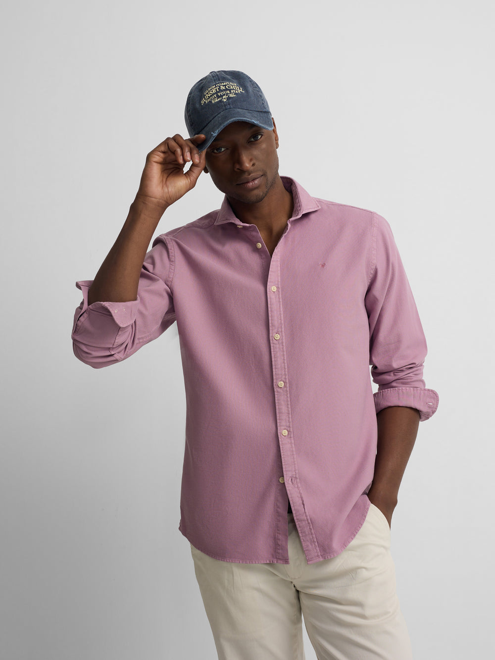 Chemise de sport avec logo violet