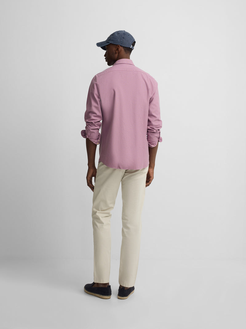 Camisa sport estrutura logótipo roxo