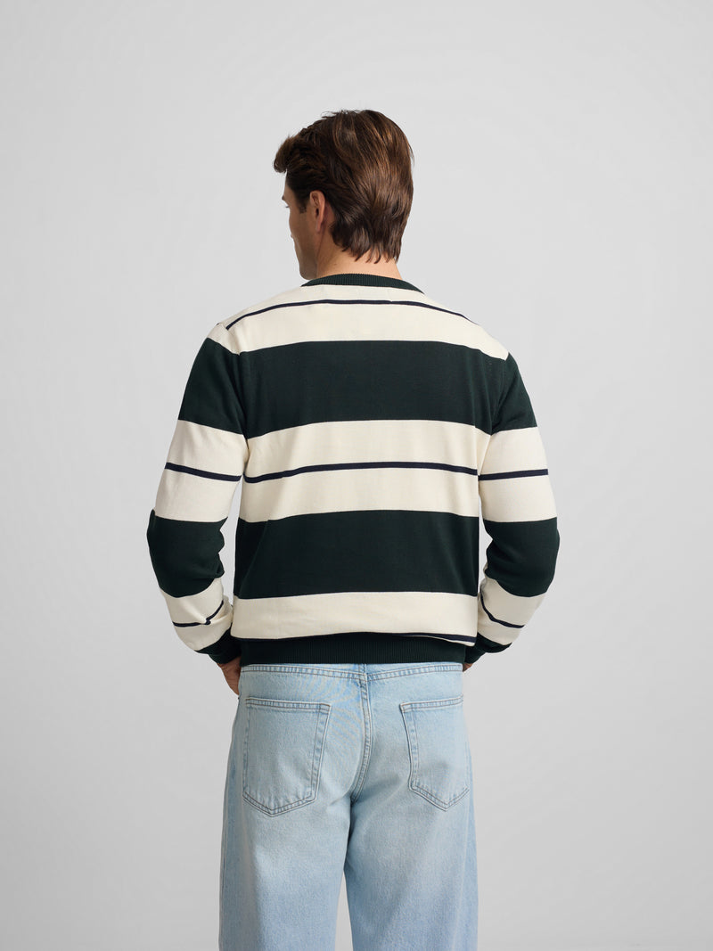 Camisola SB riscas largas verde