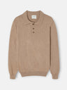 Light beige polo neck sweater