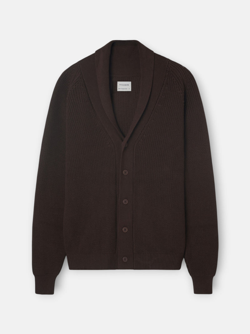 Cardigan canale cruise marron
